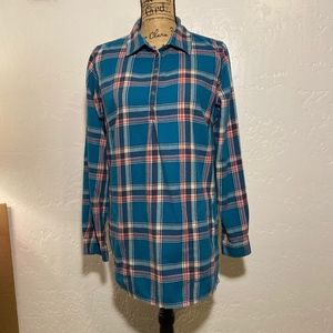 Duluth Trading Co.flannel blouse, size medium